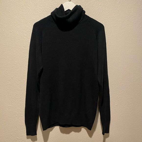 Vintage 80’s  BJ Christen sweater Long sleeve cowl neck size medium black - Picture 1 of 8